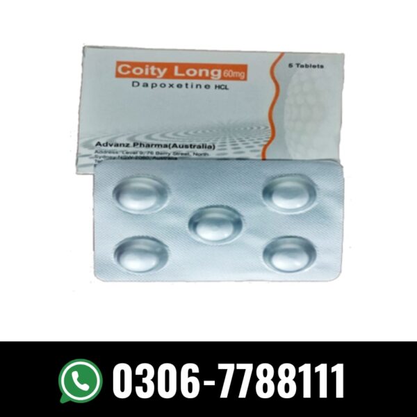 Coity Long Tablets Dapoxetine 60mg in Pakistan