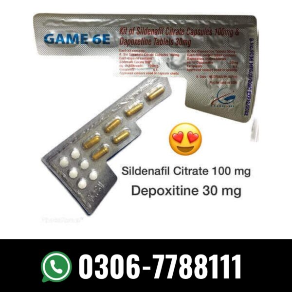 game 6e sildenafil 100mg capsules & dapoxetine tablets 30mg